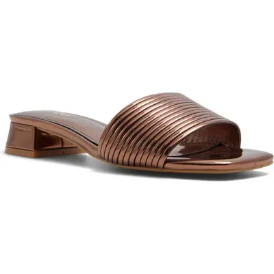 Aldo Neela Slide Sandal In Bronze