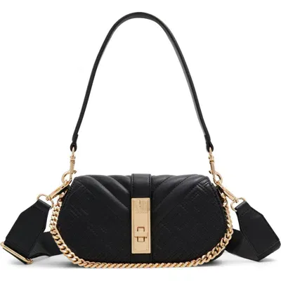 Aldo Romie Quilted Faux Leather Crossbody Bag In Black