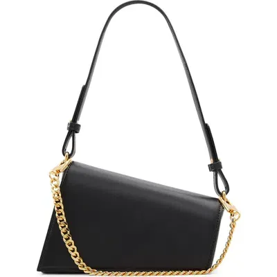 Aldo Stassiae Faux Leather Shoulder Bag In Black