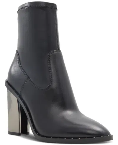 Aldo Women's Farabrirel Platform Pointed-toe Stud Booties In Black