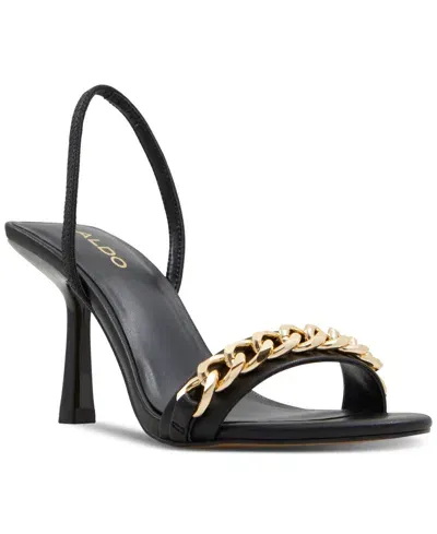 Aldo Saje Slingback Sandal In Black,chain