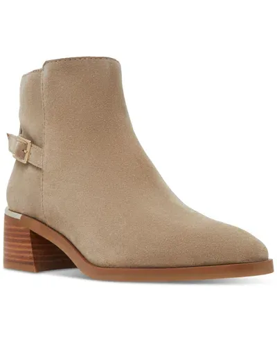 Aldo Women's Serrafina Platform Booties In Dark Beige Suede