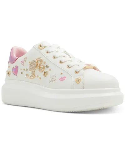 Aldo X Barbie Spec Platform Sneaker In White Smooth