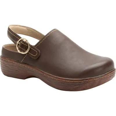 Alegria By Pg Lite Olie Slingback Platform Clog In Espresso