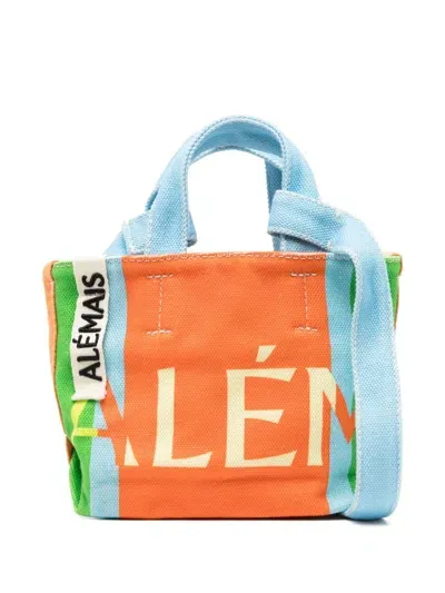 Alemais Players Mini Tote Bag In Orange