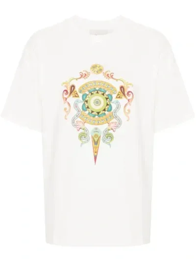 Alemais Pinball Organic Cotton T-shirt In White