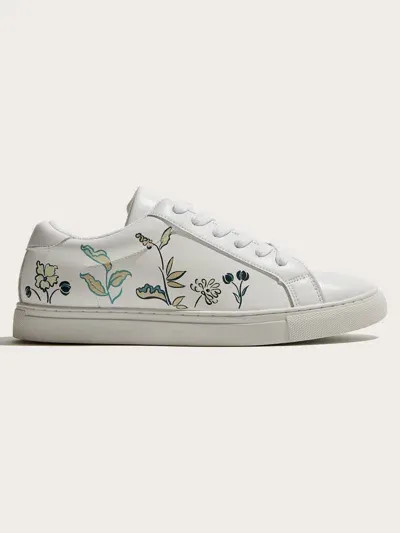 Alepel Flowers Sneaker In Blue