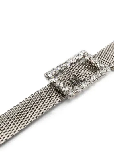 Alessandra Rich Belt In Silver