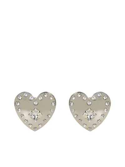 Alessandra Rich Earrings In Cry Silver