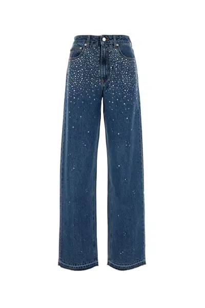 Alessandra Rich Jeans In Blue