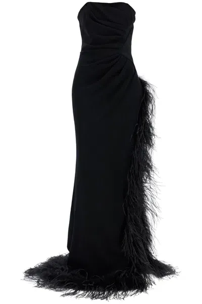 Alessandra Rich Long Mermaid Cady Dress In Black (black)