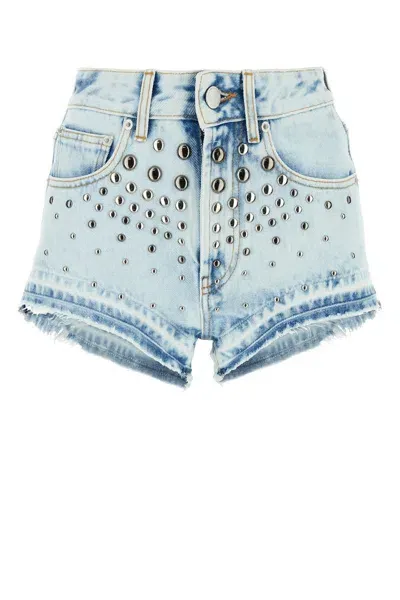 Alessandra Rich Shorts In Blue