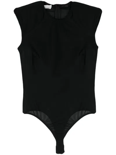 Alessandro Vigilante Sheer Bodysuit In Black