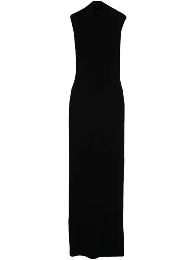 Alessandro Vigilante Sleeveless Maxi Dress In Black