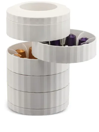 Alessi Plisse Capsule Dispenser In White