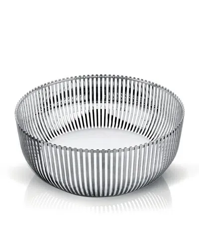 Alessi Rod Fruit Bowl In Metallic