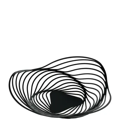 Alessi Trinity Fruit Holder In Black