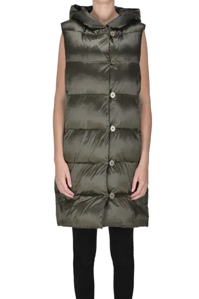 Alessia Santi Eco-friendly Down Gilet In Olive Green