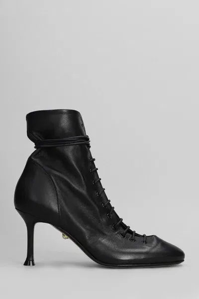 Alevì Milano Alevi Milano Love 75 High Heels Ankle Boots In Black