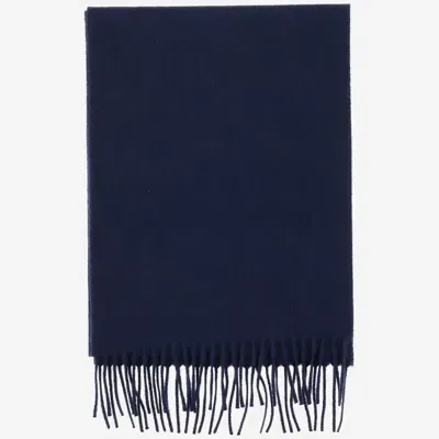 Alex Begg Cashmere Scarf In Blue