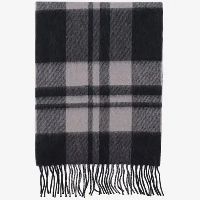 Alex Begg Cashmere Scarf With Check Pattern In Red