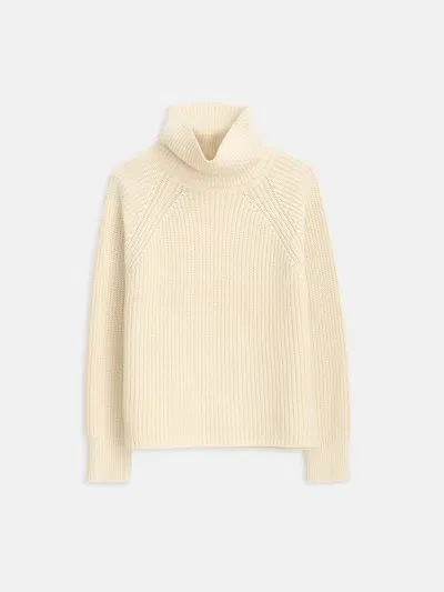 Alex Mill Chelsea Turtleneck In Cotton Cashmere In Cream