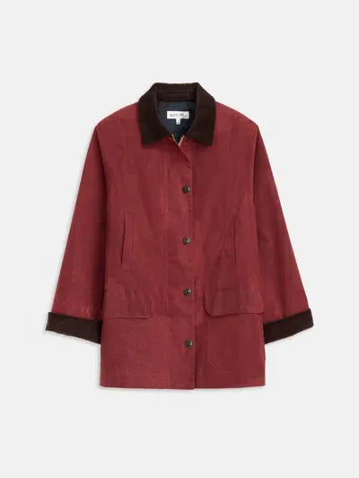 Alex Mill Chiltern Street Jacket In Waxed Cotton In Red