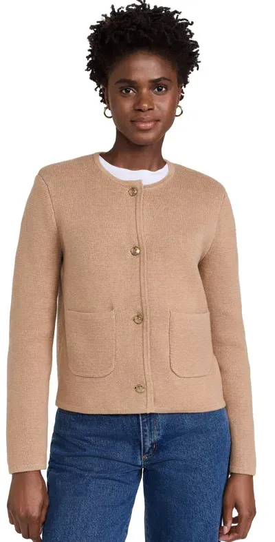 Alex Mill Paris Sweater Jacket Camel