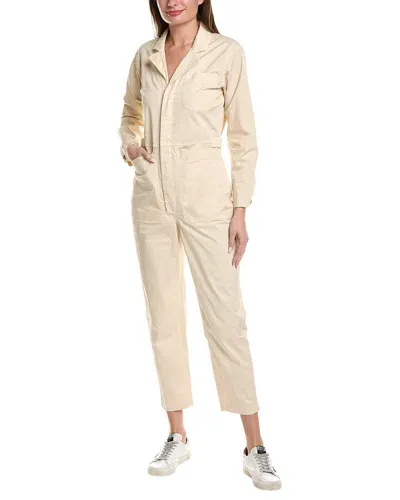 Alex Mill Standard Cotton-blend Jumpsuit In White