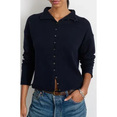 Alex Mill Taylor Rollneck Cardigan In Navy