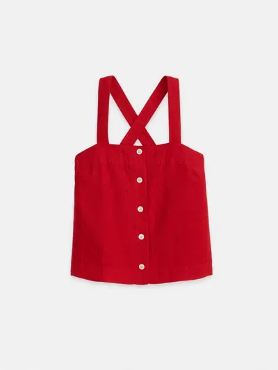 Alex Mill Zoe Tank In Linen In Red