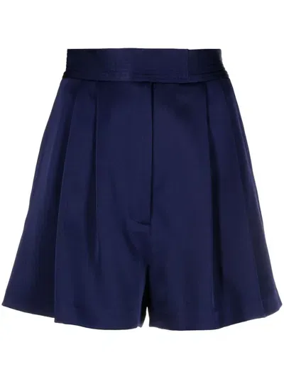 Alex Perry Porter Tailored Mini Shorts In Blau