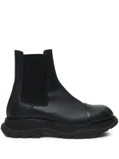 Alexander Mcqueen Alexander Mc Queen Leather Chelsea Boots