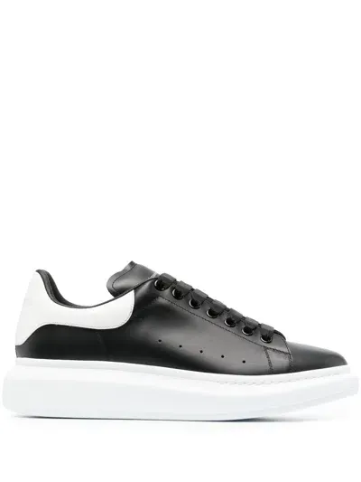 Alexander Mcqueen Alexander Mc Queen Oversized Leather Sneakers In Black