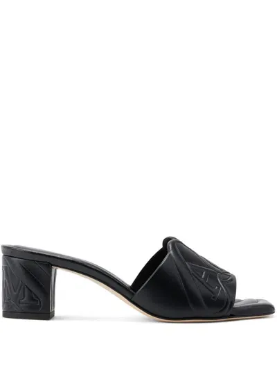 Alexander Mcqueen Alexander Mc Queen Seal Leather Sandals In Black