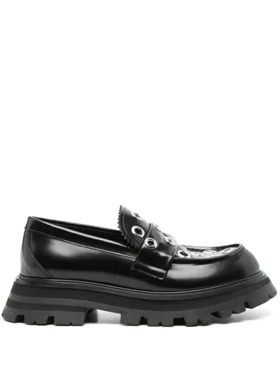 Alexander Mcqueen Alexander Mc Queen Wander Leather Loafers In Black