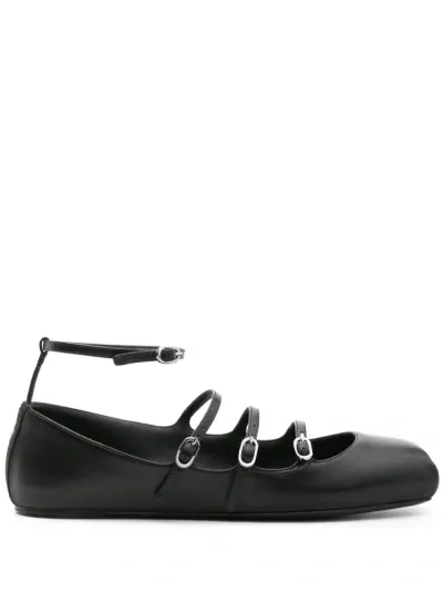 Alexander Mcqueen Ballerine Con Fibbia In Black