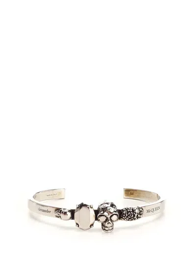 Alexander Mcqueen Bangle Bracelet In Silver