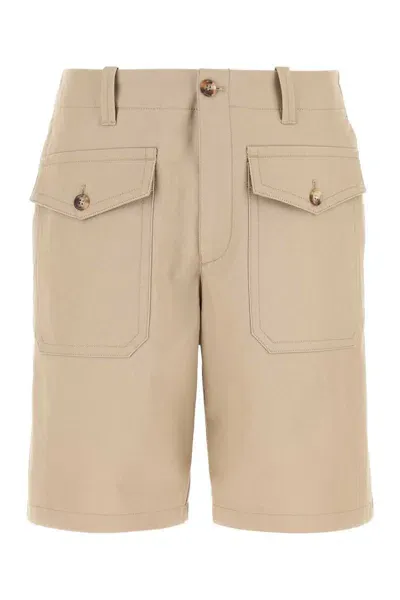 Alexander Mcqueen Bermuda-52 Nd  Male In Cream