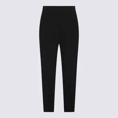 Alexander Mcqueen Black Viscose Blend Trousers