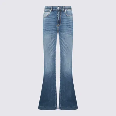 Alexander Mcqueen Blue Cotton Jeans