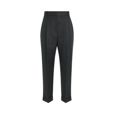 Alexander Mcqueen Cigarette Pants In Black