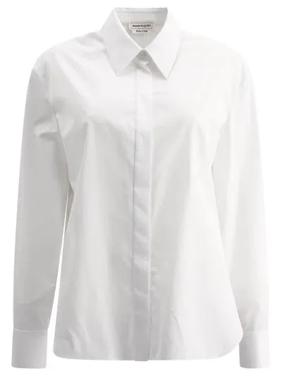 Alexander Mcqueen Classic Shirt Shirts In White