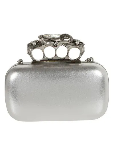 Alexander Mcqueen Clutch In Silver