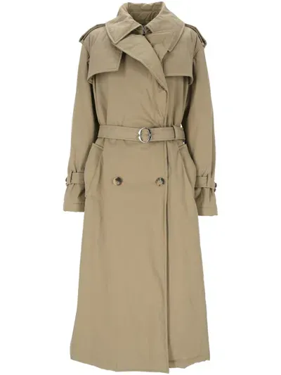 Alexander Mcqueen Coats In Beige