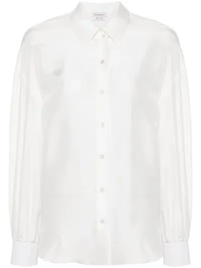 Alexander Mcqueen Cocoon Shirt In White