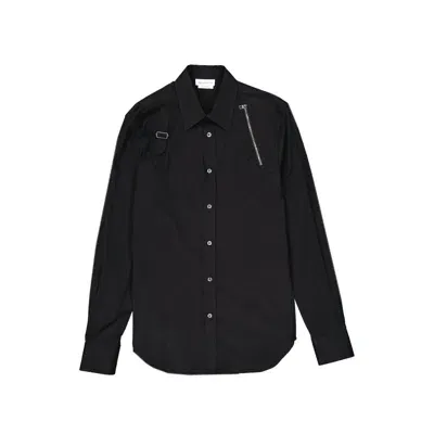 Alexander Mcqueen Cotton Shirt In Black