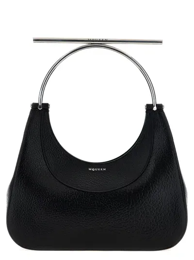 Alexander Mcqueen Cross-bar Handbag In Black