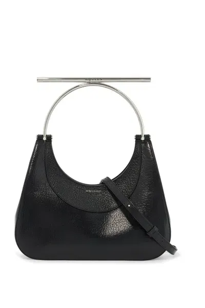 Alexander Mcqueen Cross-bar Handbag In Black