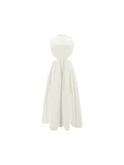 Alexander Mcqueen Day Dress In White